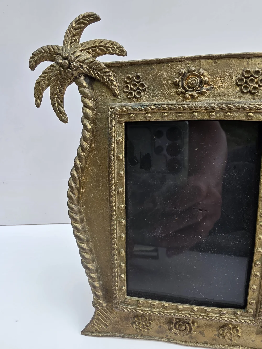 Gold Palm Tree Decorative Photo Frame - Home Accents